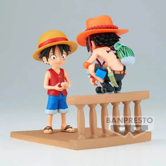 One Piece - WCF Log Stories - Figura Luffy & Ace Banpresto - 2