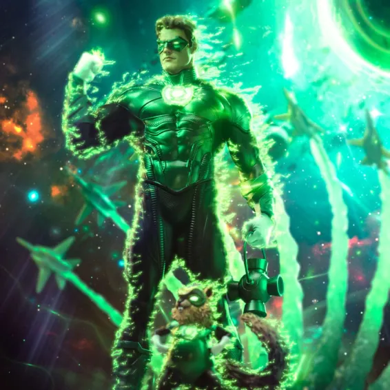 DC Comics - Art Scale 1/10 - Figura Green Lantern Unleashed Deluxe PREPEDIDO Iron Studios - 13