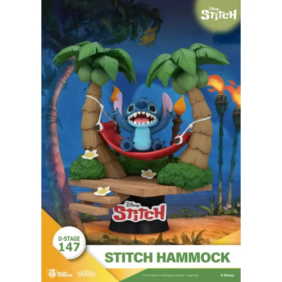 Disney Stitch - D-Stage - Figura Stitch Hammock PREPEDIDO Beast Kingdom - 1