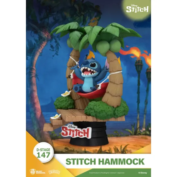 Disney Stitch - D-Stage - Figura Stitch Hammock PREPEDIDO Beast Kingdom - 2