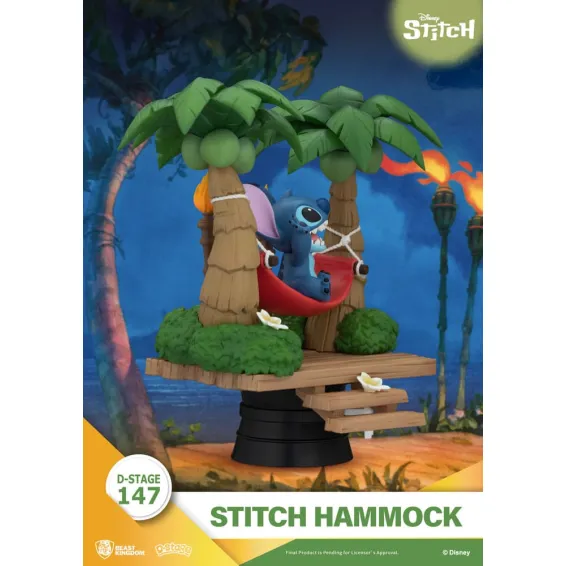 Disney Stitch - D-Stage - Figura Stitch Hammock PREPEDIDO Beast Kingdom - 3