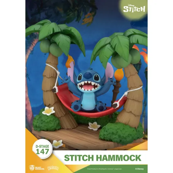 Disney Stitch - D-Stage - Figura Stitch Hammock PREPEDIDO Beast Kingdom - 6