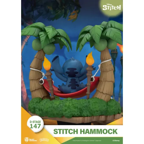 Disney Stitch - D-Stage - Figura Stitch Hammock PREPEDIDO Beast Kingdom - 7