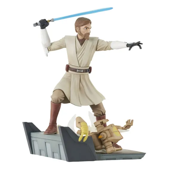 Star Wars: The Clone Wars - Deluxe Gallery - Figura General Obi-Wan Kenobi PREPEDIDO Gentle Giant - 3