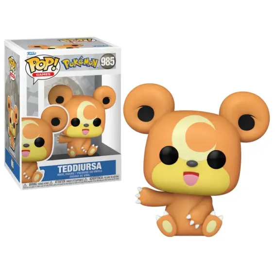 Pokémon - Figura Teddiursa 985 POP! PREPEDIDO Funko - 1