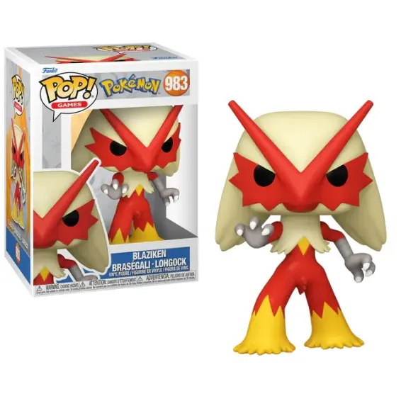 Pokémon - Figurine Braségali 983 POP! PRÉCOMMANDE Funko - 1