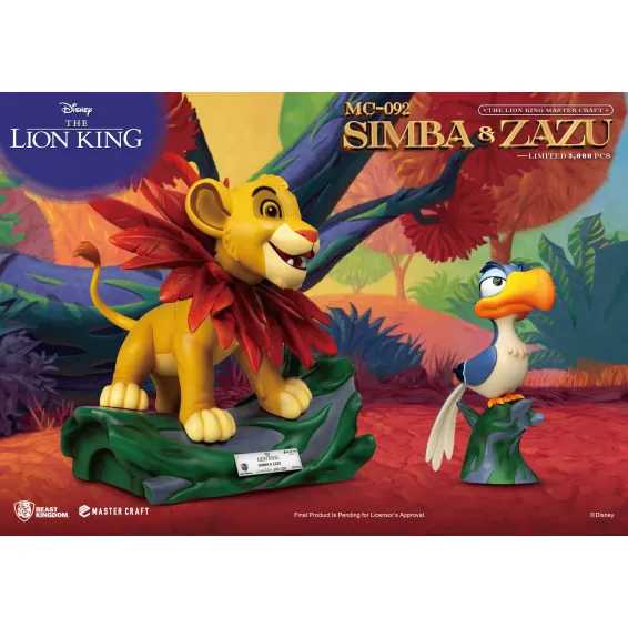 Disney The Lion King - Master Craft - Simba & Zazu Figure PRE-ORDER Beast Kingdom - 2