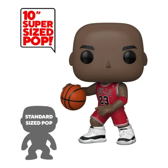 Figurine NBA - Super Sized Michael Jordan (Maillot rouge) POP!