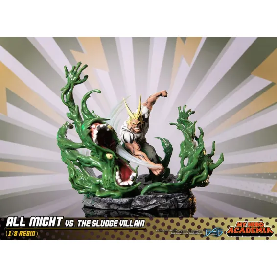 My Hero Academia - Figurine All Might Vs. the Sludge Villain PRÉCOMMANDE First 4 Figures - 1