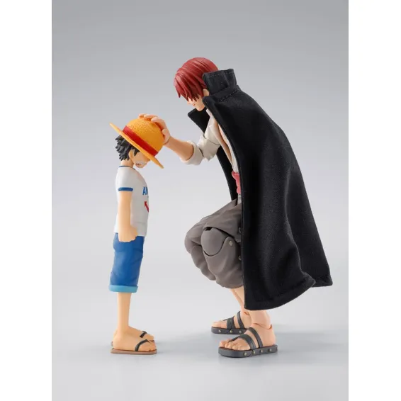 One Piece - S.H. Figuarts - Figura Shanks & Monkey D. Luffy Childhood Ver. PREPEDIDO Tamashii Nations - 1