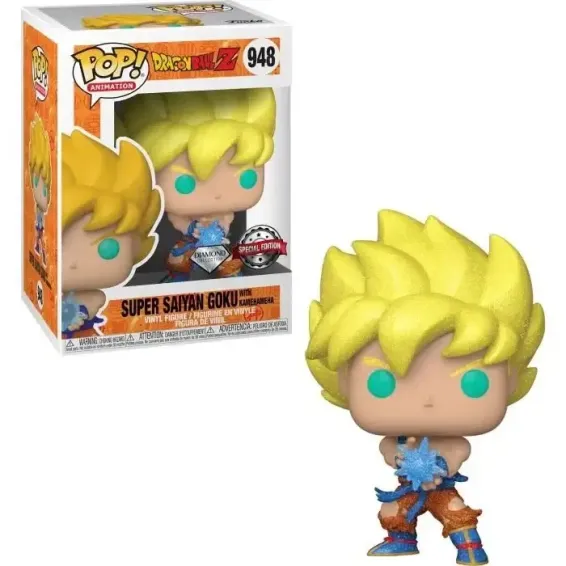 Dragon Ball Super - Figura Super Saiyan Goku with Kamehameha 948 Special Edition Diamond POP! PREPEDIDO Funko - 1