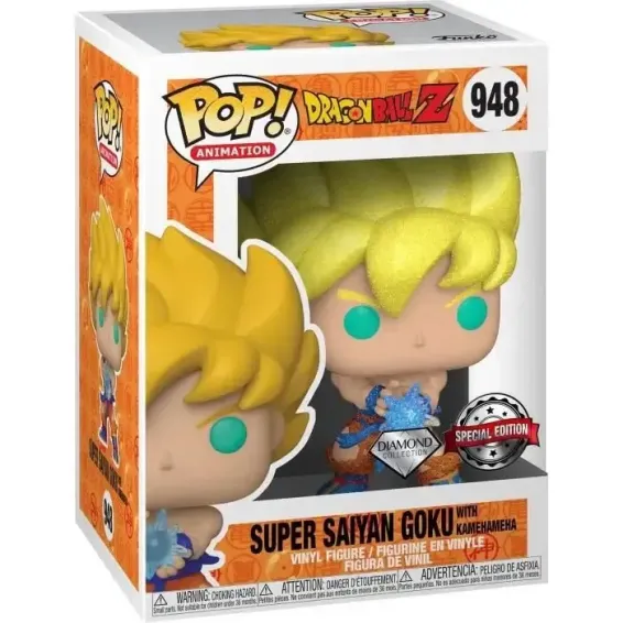 Dragon Ball Super - Figura Super Saiyan Goku with Kamehameha 948 Special Edition Diamond POP! PREPEDIDO Funko - 2