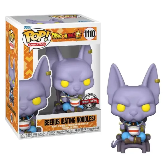 Dragon Ball Super - Figura Bearus (Eating Noodles) 1110 Special Edition POP! PREPEDIDO Funko - 1