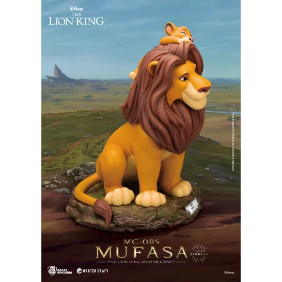 Disney El rey león - Master Craft - Figura Mufasa PREPEDIDO Beast Kingdom - 3