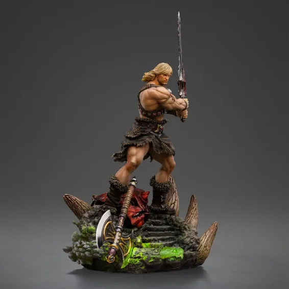 Masters of the Universe - BDS Art Scale 1/10 Deluxe - Figura He-Man Unleashed PREPEDIDO Iron Studios - 3