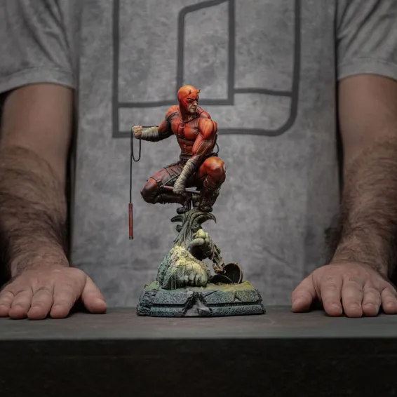 Marvel Comics - Art Scale 1/10 Deluxe - Figura Daredevil Unleashed PREPEDIDO Iron Studios - 14