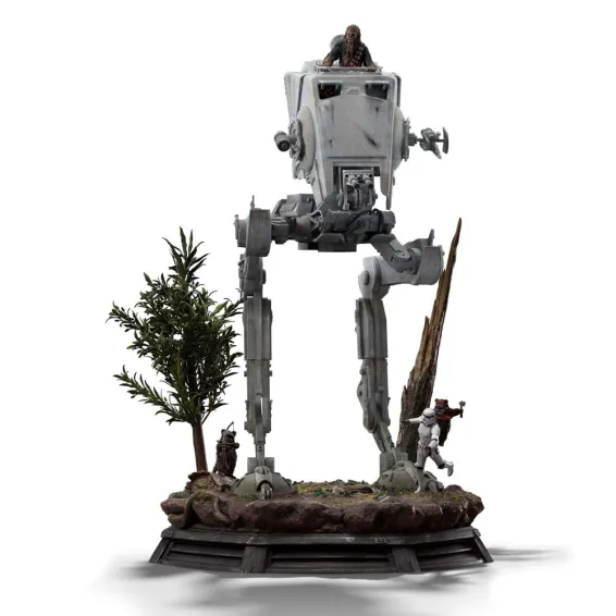 Star Wars - Demi Art Scale 1/20 - Figura AT-ST and Chewbacca PREPEDIDO Iron Studios - 13