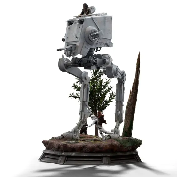 Star Wars - Demi Art Scale 1/20 - Figura AT-ST and Chewbacca PREPEDIDO Iron Studios - 15