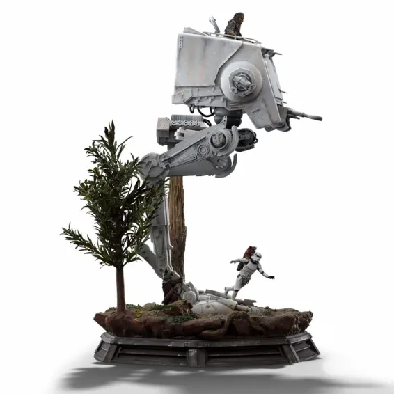 Star Wars - Demi Art Scale 1/20 - Figura AT-ST and Chewbacca PREPEDIDO Iron Studios - 17