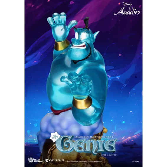 Disney Aladdin - Master Craft - Figura Genie PREPEDIDO Beast Kingdom - 6