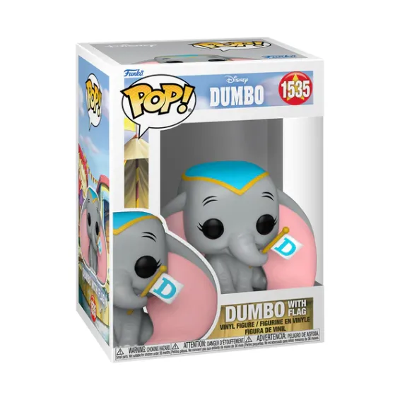 Disney Dumbo - Figurine Dumbo with Flag 1535 POP! PRÉCOMMANDE Funko - 1