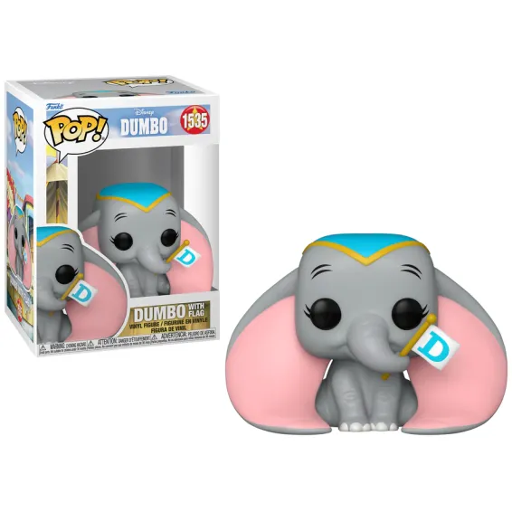 Disney Dumbo - Figurine Dumbo with Flag 1535 POP! PRÉCOMMANDE Funko - 2