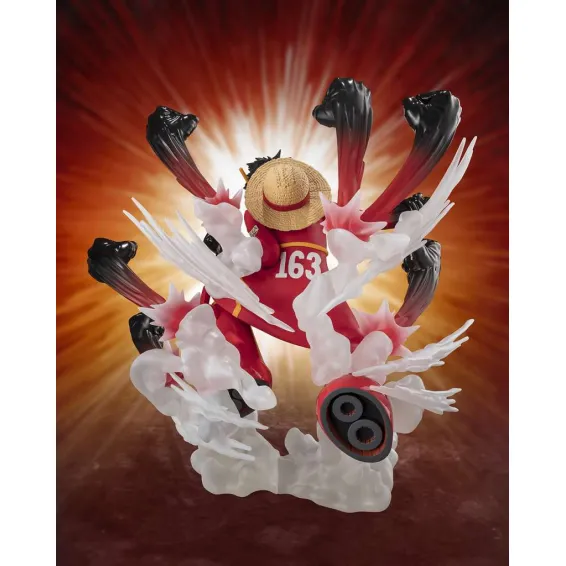 One Piece - Figuarts Zero - Figura Monkey D. Luffy Gum-Gum Hawk Gatling (Extra Battle) PREPEDIDO Tamashii Nations - 3