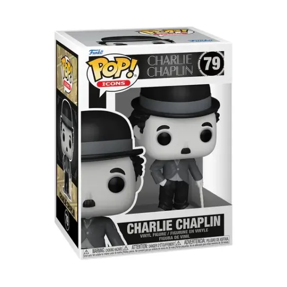 Charlie Chaplin - Icons - Charlie Chaplin 79 POP! Figure PRE-ORDER Funko - 2