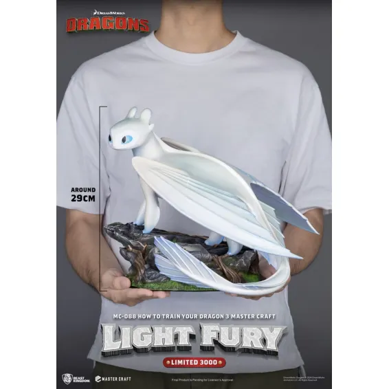 Dragons 3 - Master Craft - Figurine Light Fury PRÉCOMMANDE Beast Kingdom - 2