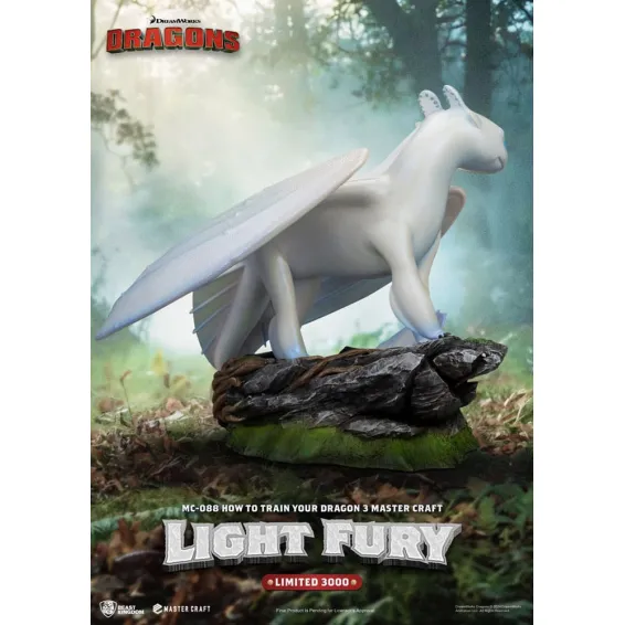 Cómo entrenar a tu dragón 3 - Master Craft - Figura Light Fury PREPEDIDO Beast Kingdom - 5