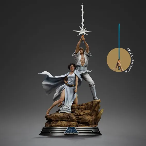 Star Wars - Deluxe Art Scale 1/10 - Figurine Luke and Leia Movie Poster PRÉCOMMANDE Iron Studios - 2