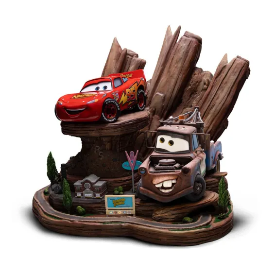 Cars - Art Scale 1/10 - Figurine Lightning Mcqueen & Tow Mater Deluxe PRÉCOMMANDE Iron Studios - 1