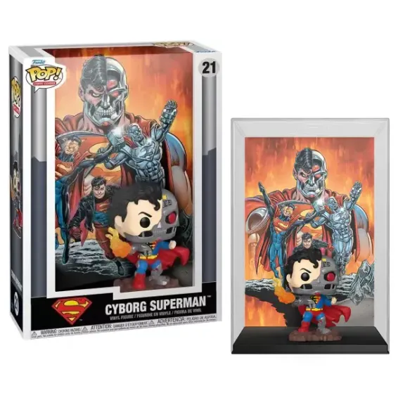 DC Comics - Comic Covers - Figura Cyborg Superman 21 POP! PREPEDIDO Funko - 1