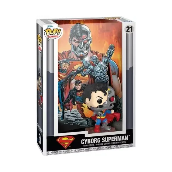 DC Comics - Comic Covers - Figura Cyborg Superman 21 POP! PREPEDIDO Funko - 2