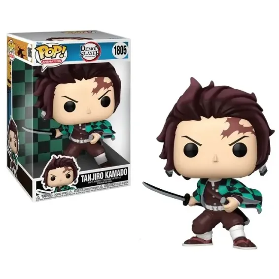 Demon Slayer - Figurine Tanjiro Kamado 1805 Jumbo POP! PRÉCOMMANDE Funko - 1