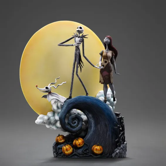 Disney L'Étrange Noël de M. Jack - Deluxe Art Scale 1/10 - Figurine Jack Skellington & Sally PRÉCOMMANDE Iron Studios - 1