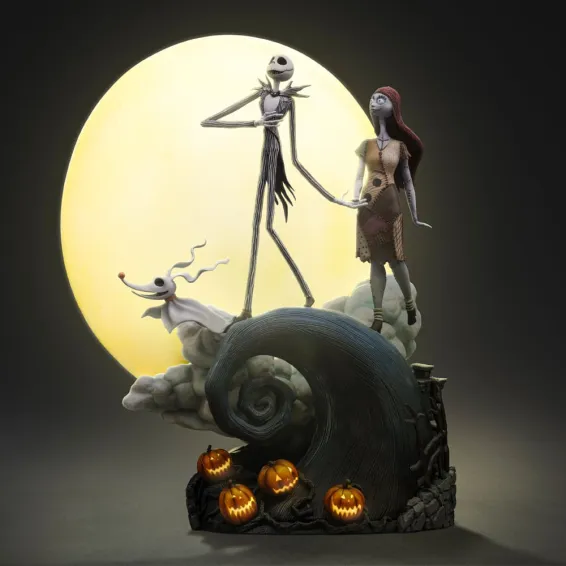 Disney L'Étrange Noël de M. Jack - Deluxe Art Scale 1/10 - Figurine Jack Skellington & Sally PRÉCOMMANDE Iron Studios - 2