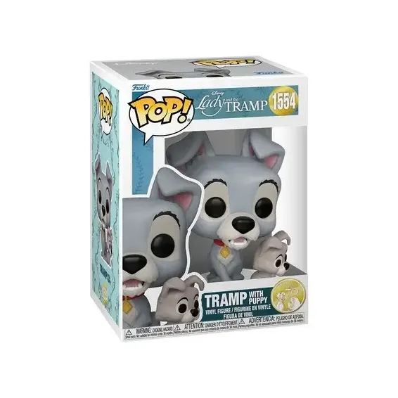 Disney La dama y el vagabundo - Figura Tramp with Puppy 1554 POP! PREPEDIDO Funko - 1