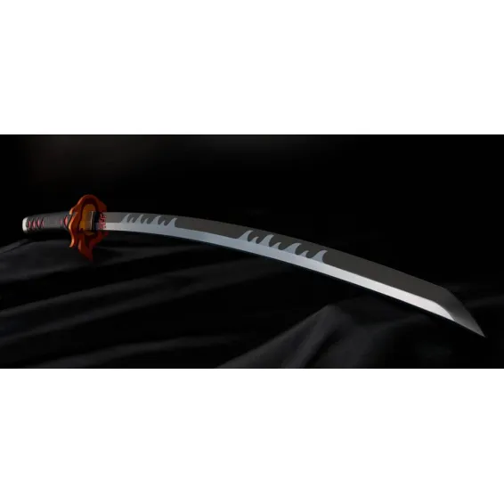 Demon Slayer - Replica Proplica espada Nichirin (Tanjiro Kamado - Kyojuro Rengoku's Sword Guard Ver.) PREPEDIDO Tamashii Nations