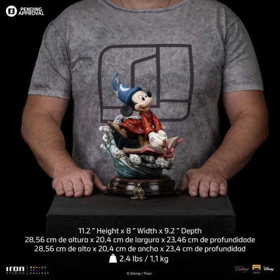 Disney - Deluxe Art Scale 1/10 - Figura Sorcerer Mickey PREPEDIDO Iron Studios - 10