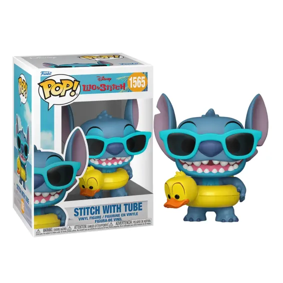 Disney Lilo & Stitch - Figura Stitch with Tube 1565 POP! PREPEDIDO Funko - 1