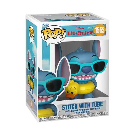 Disney Lilo & Stitch - Figura Stitch with Tube 1565 POP! PREPEDIDO Funko - 2