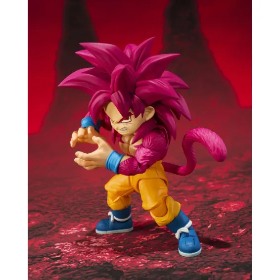 Dragon Ball Daima - S.H. Figuarts - Figura Super Saiyan 4 Son Goku Mini PREPEDIDO Tamashii Nations - 5