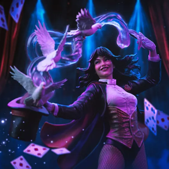 DC Comics - Art Scale 1/10 - Figura Zatanna PREPEDIDO Iron Studios - 5